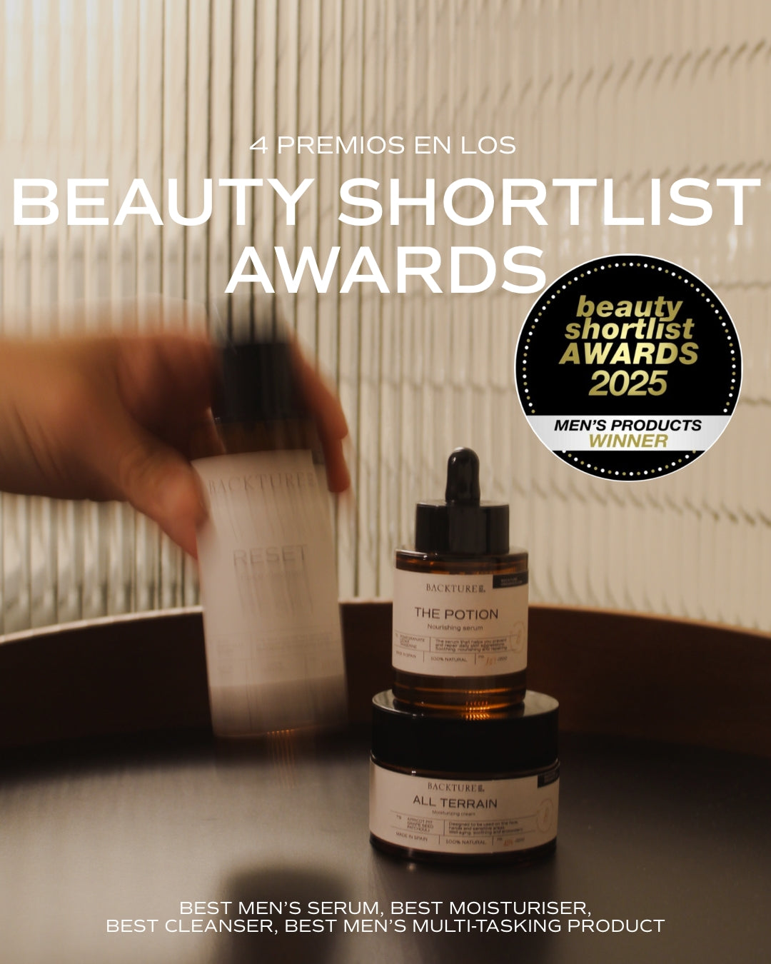 Backture Organics: Cuatro Premios en los Beauty Shortlist Awards 2025