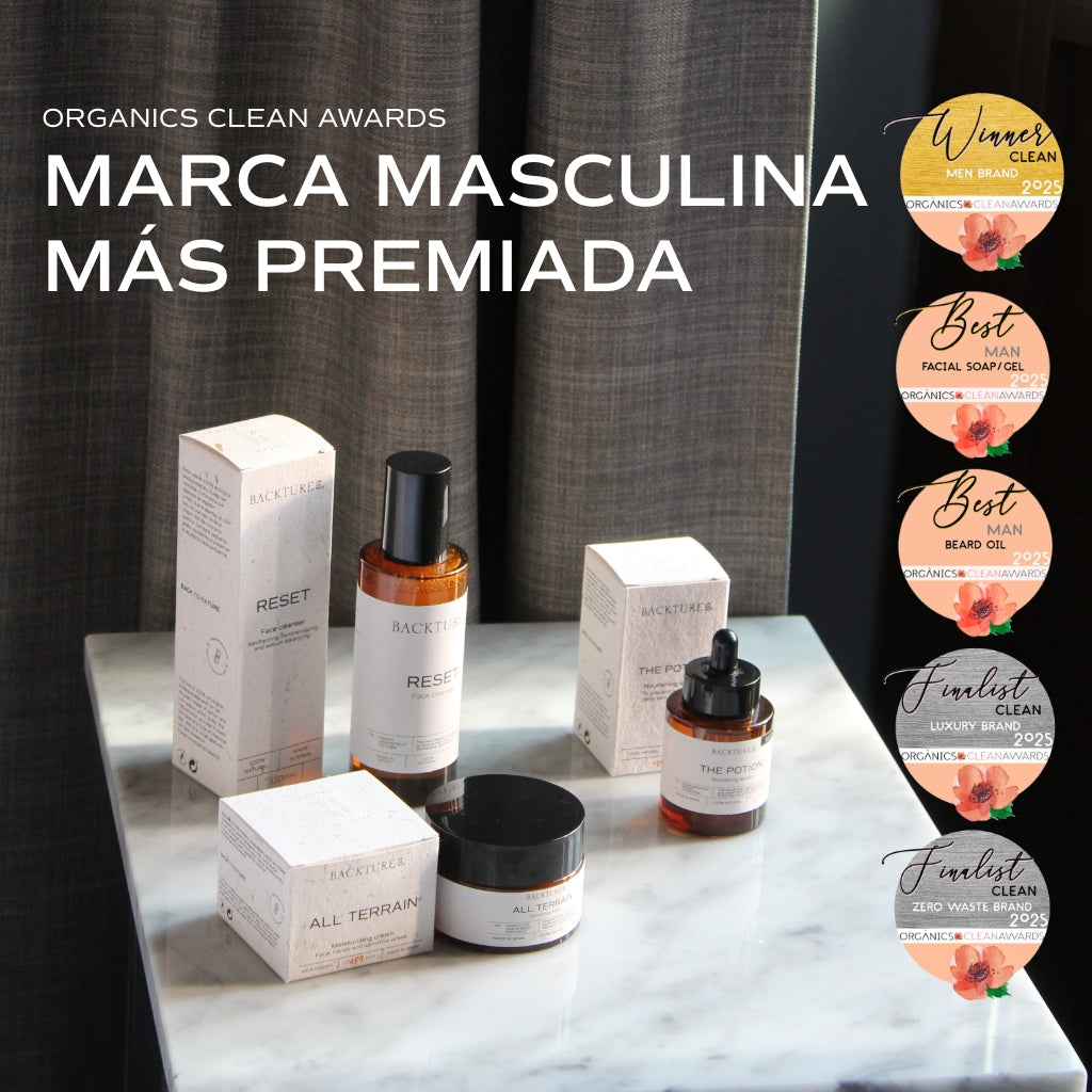 La marca masculina más premiada en los Organics Clean Awards
